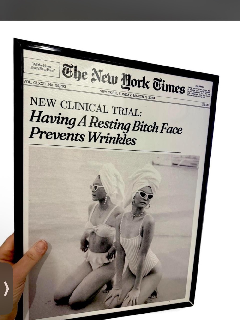 Black and White Skincare Poster Frame - Women Skincare Wall Art